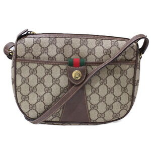 GUCCI Shoulder Bag Sherry Line Beige Tan Brown